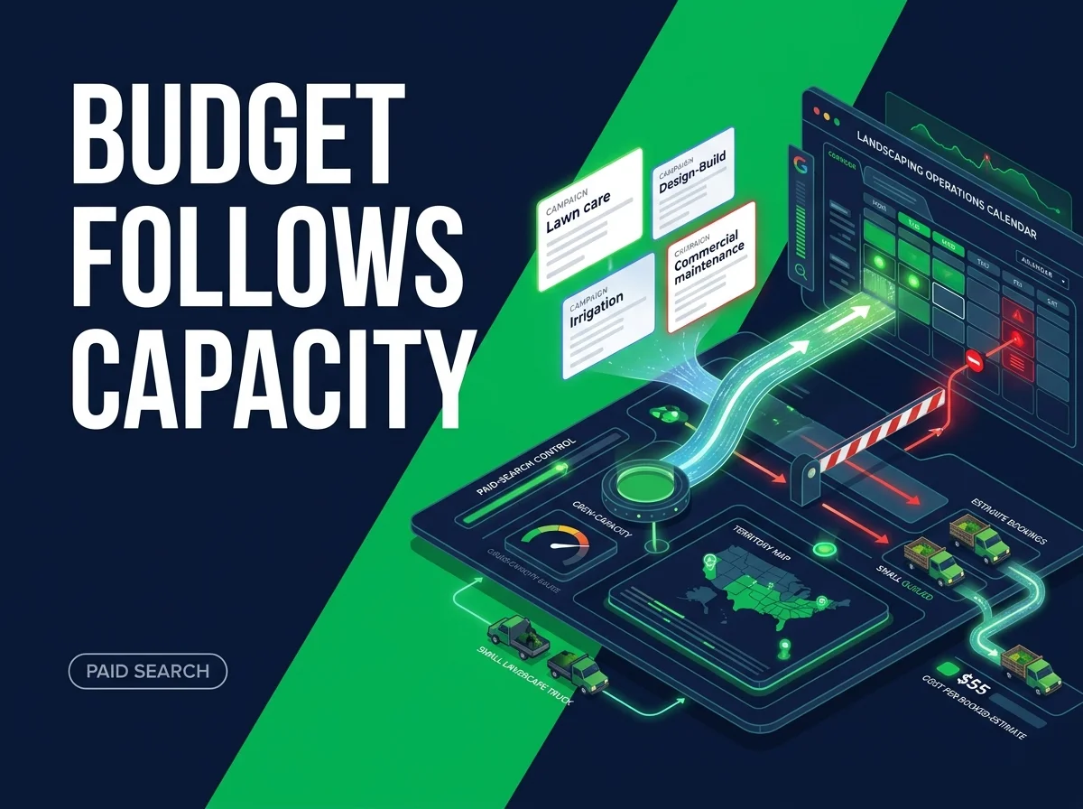 Google Ads for Landscapers: Budget Around Crew Capacity
