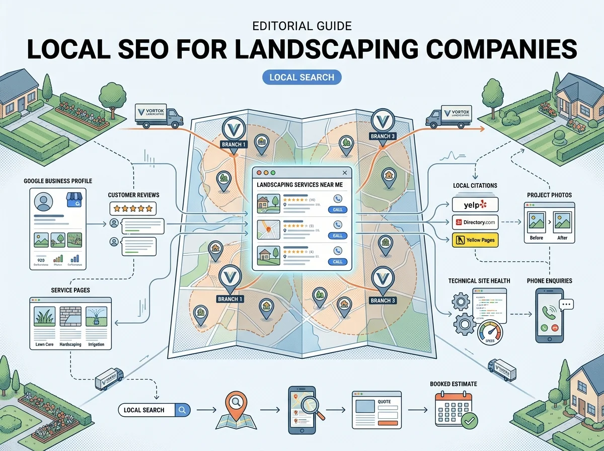 The Complete Local SEO Guide for Landscaping Companies guide cover