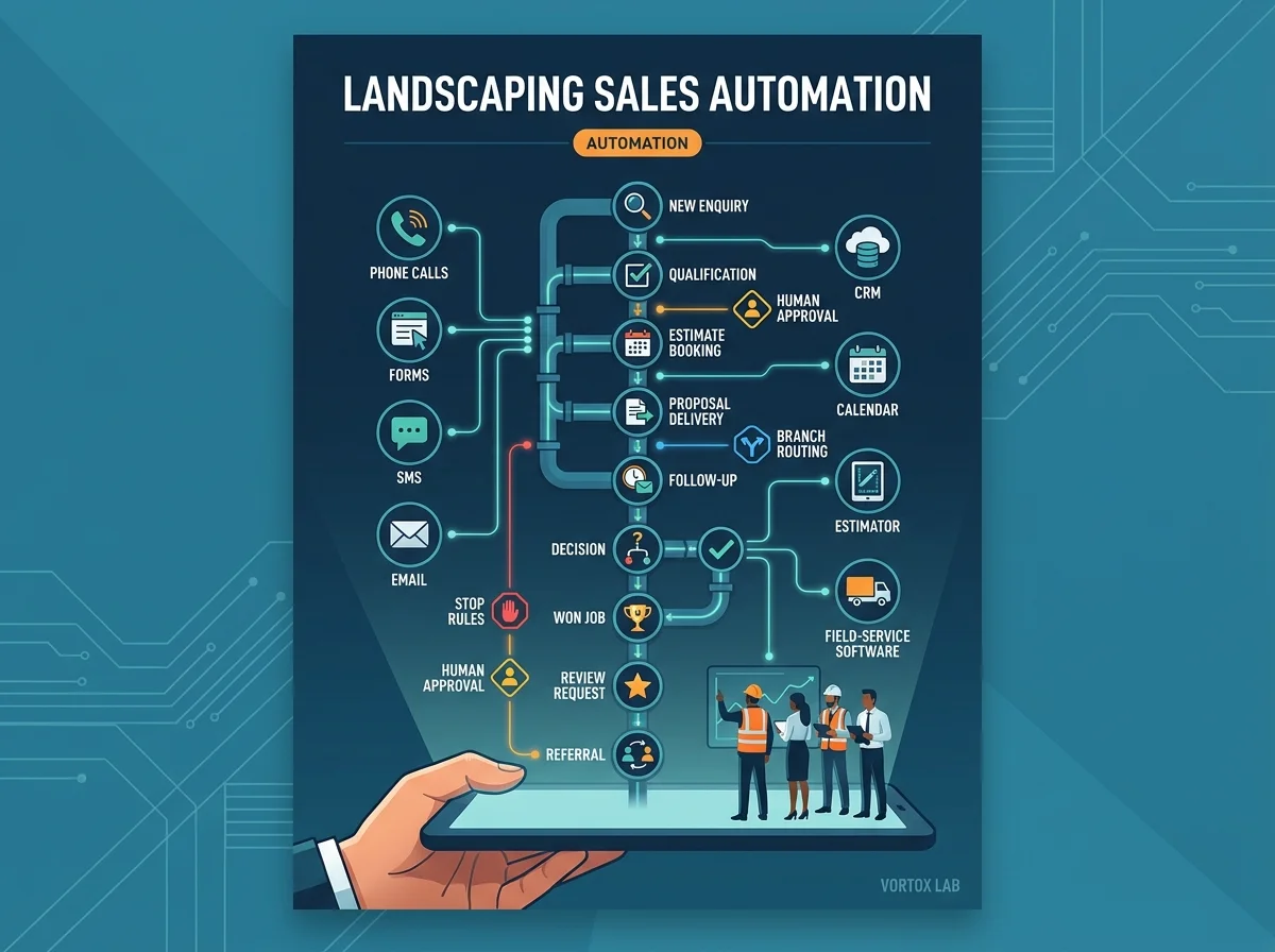 Landscaping Sales Automation Without Losing the Human Handoff guide cover