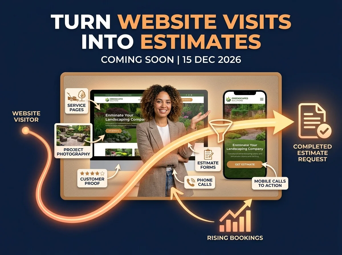 The Landscaping Website That Turns Visits Into Estimates webinar