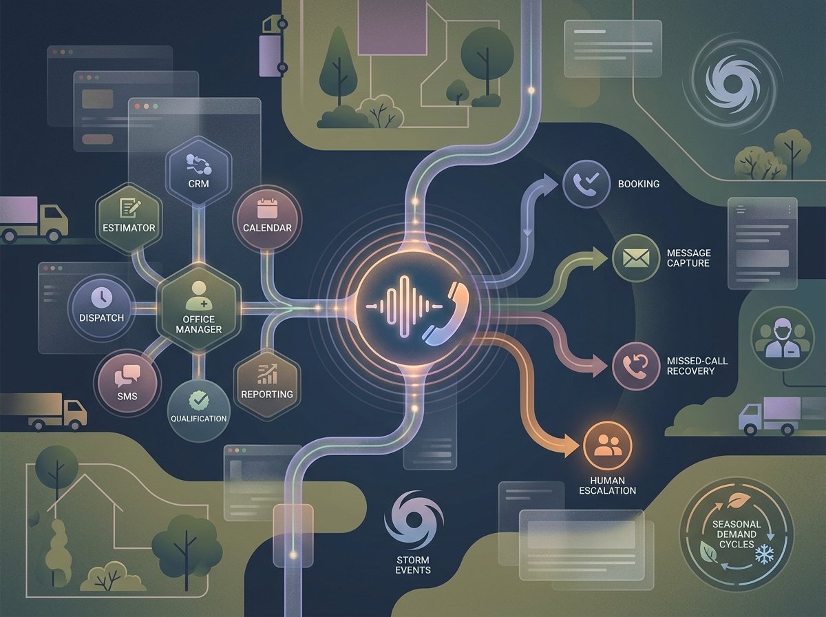 Cover of the Vortox Lab whitepaper AI Receptionists Inside the Field Service Stack