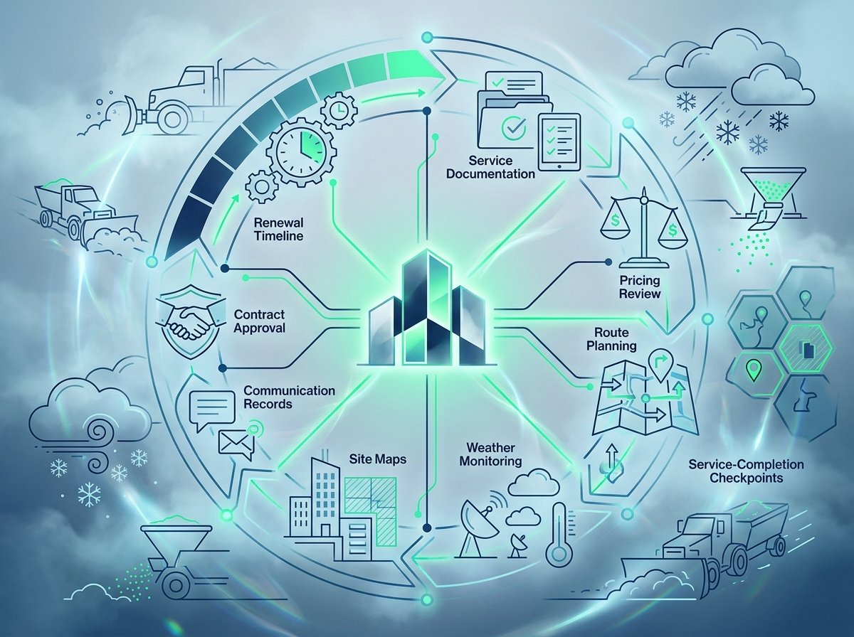 Cover of the Vortox Lab whitepaper Snow and Ice Contract Renewals