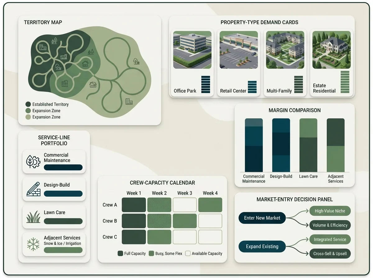 Illustration of growth market strategy