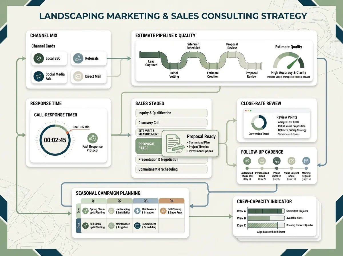 Illustration of marketing sales consulting