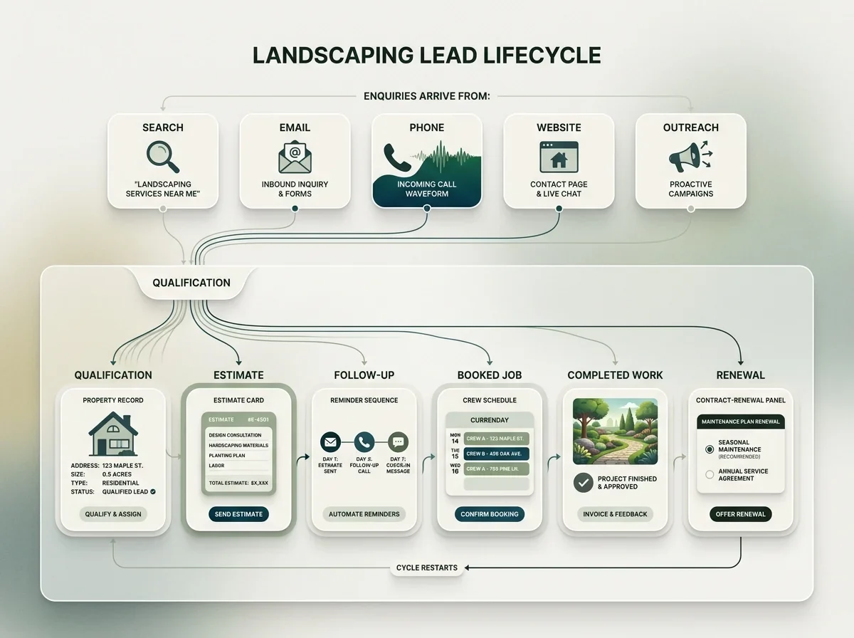 Diagram of lead lifecycle