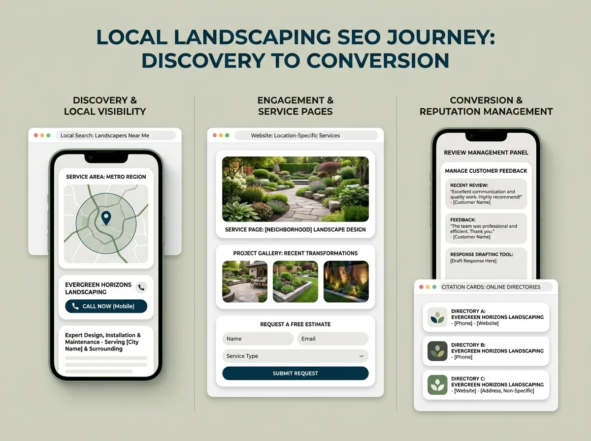Illustration of seo local seo