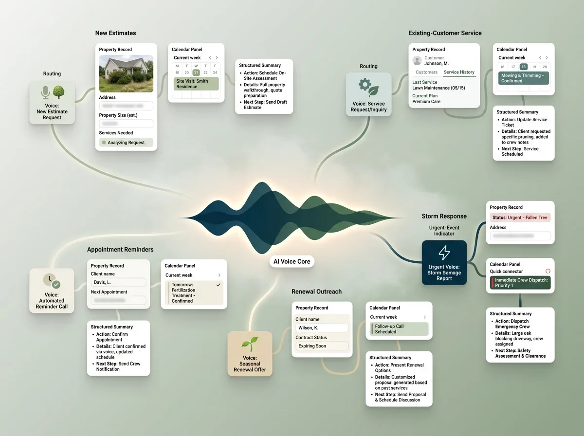 Illustration of ai agents ai voice agents