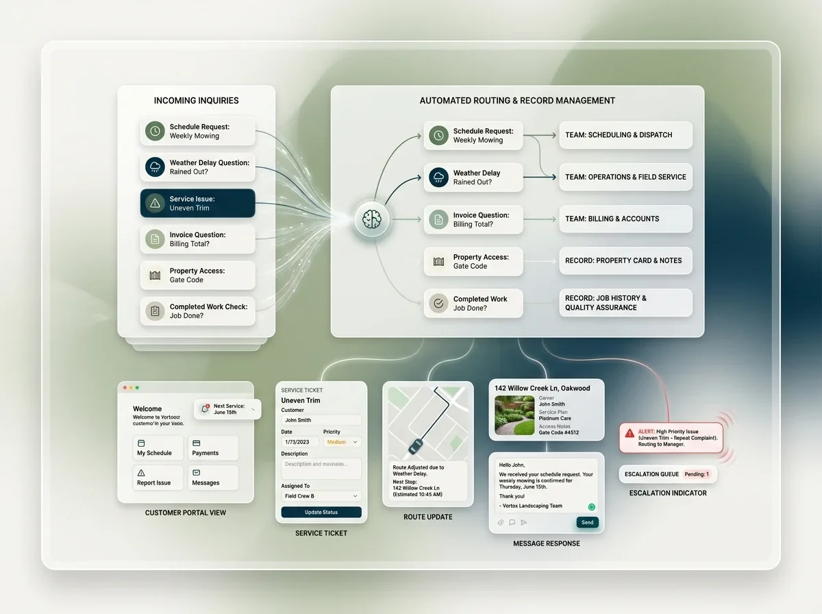 Illustration of ai agents customer service automation