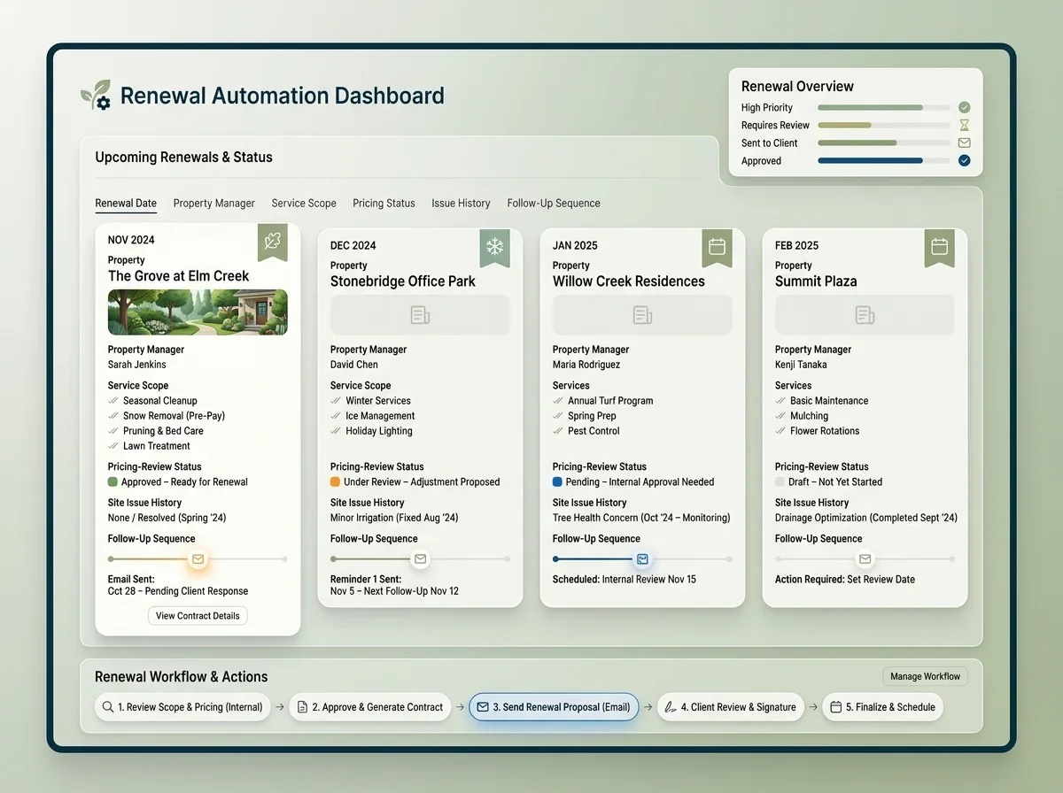 Illustration of ai agents renewal automation