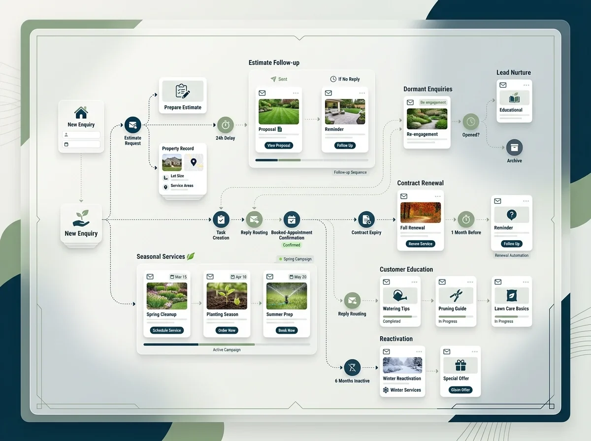 Illustration of lead generation email marketing