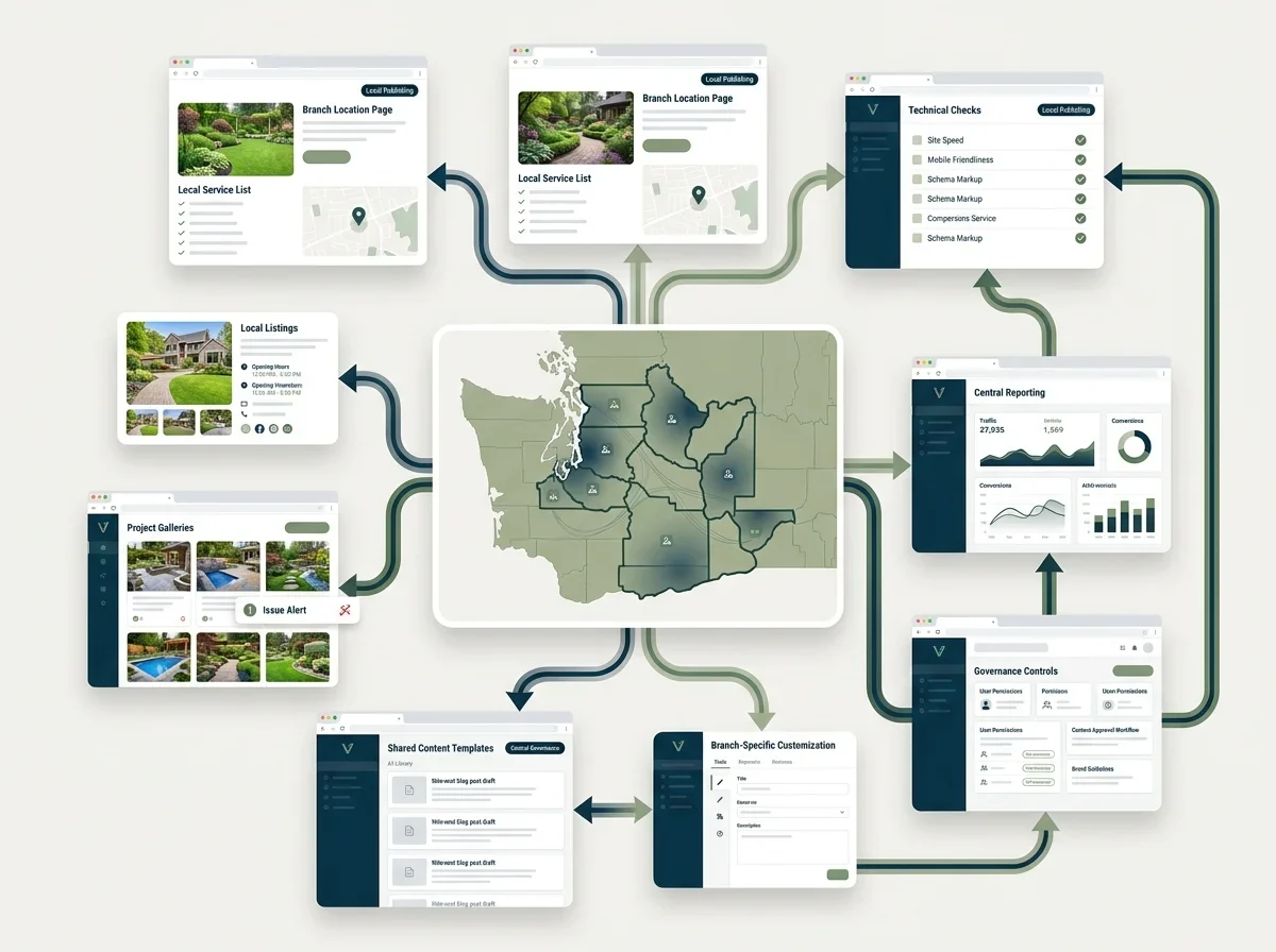 Illustration of seo multi location seo