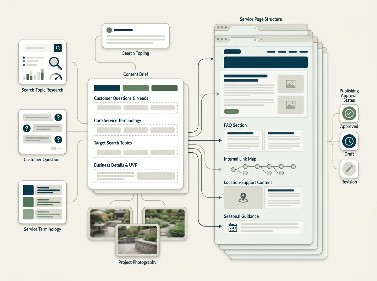 Illustration of seo content