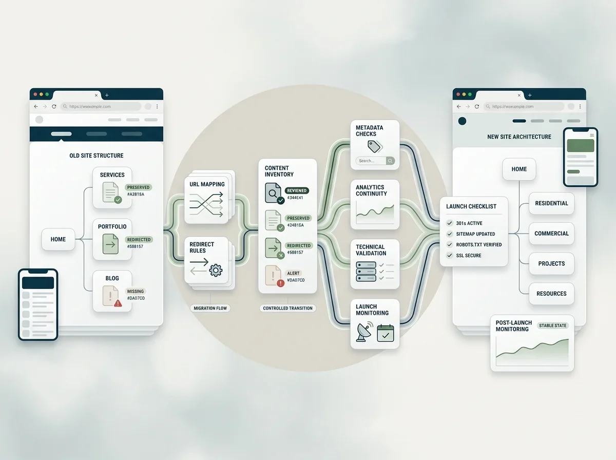 Illustration of seo migration