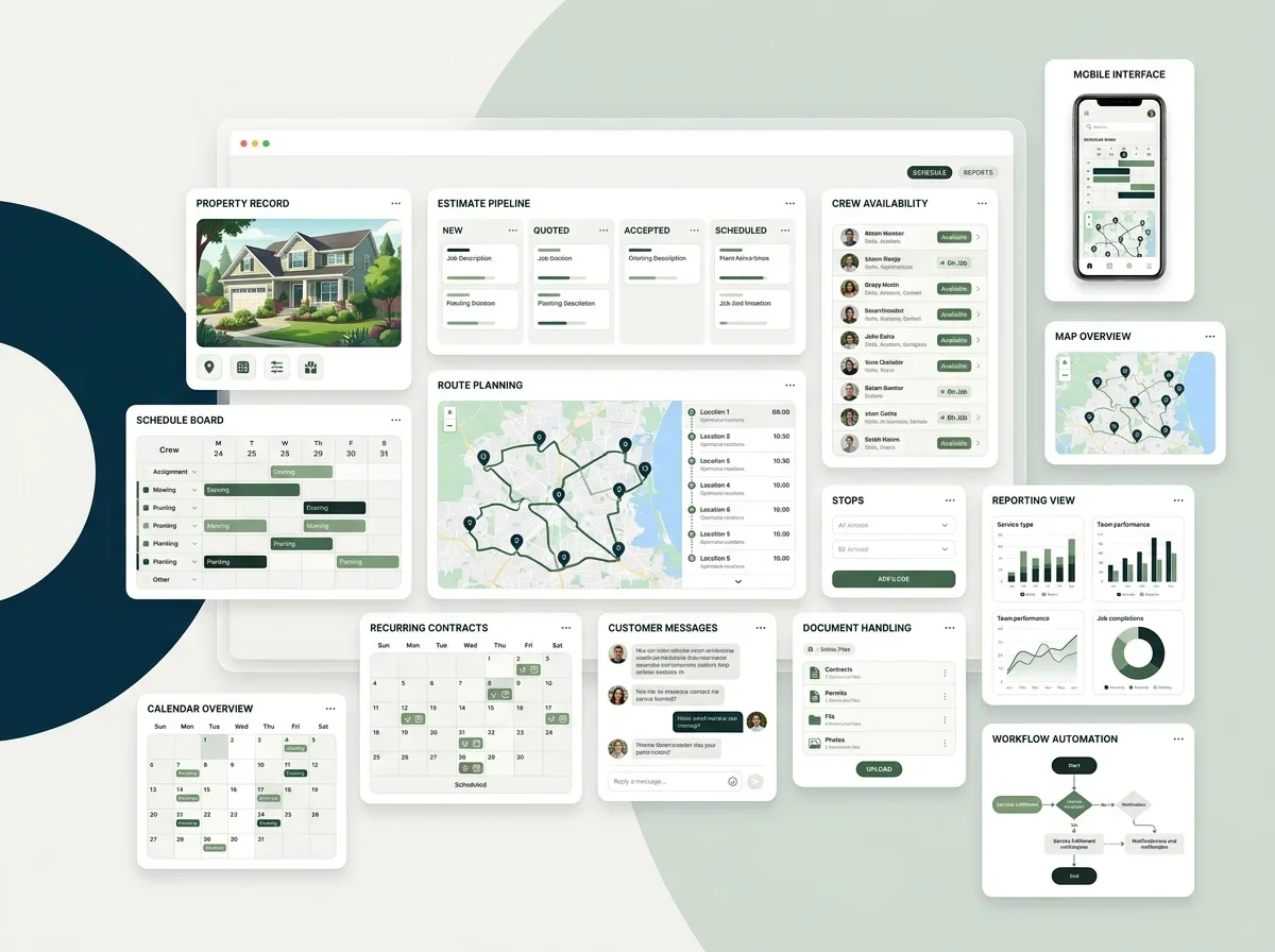 Screen showing software web application development