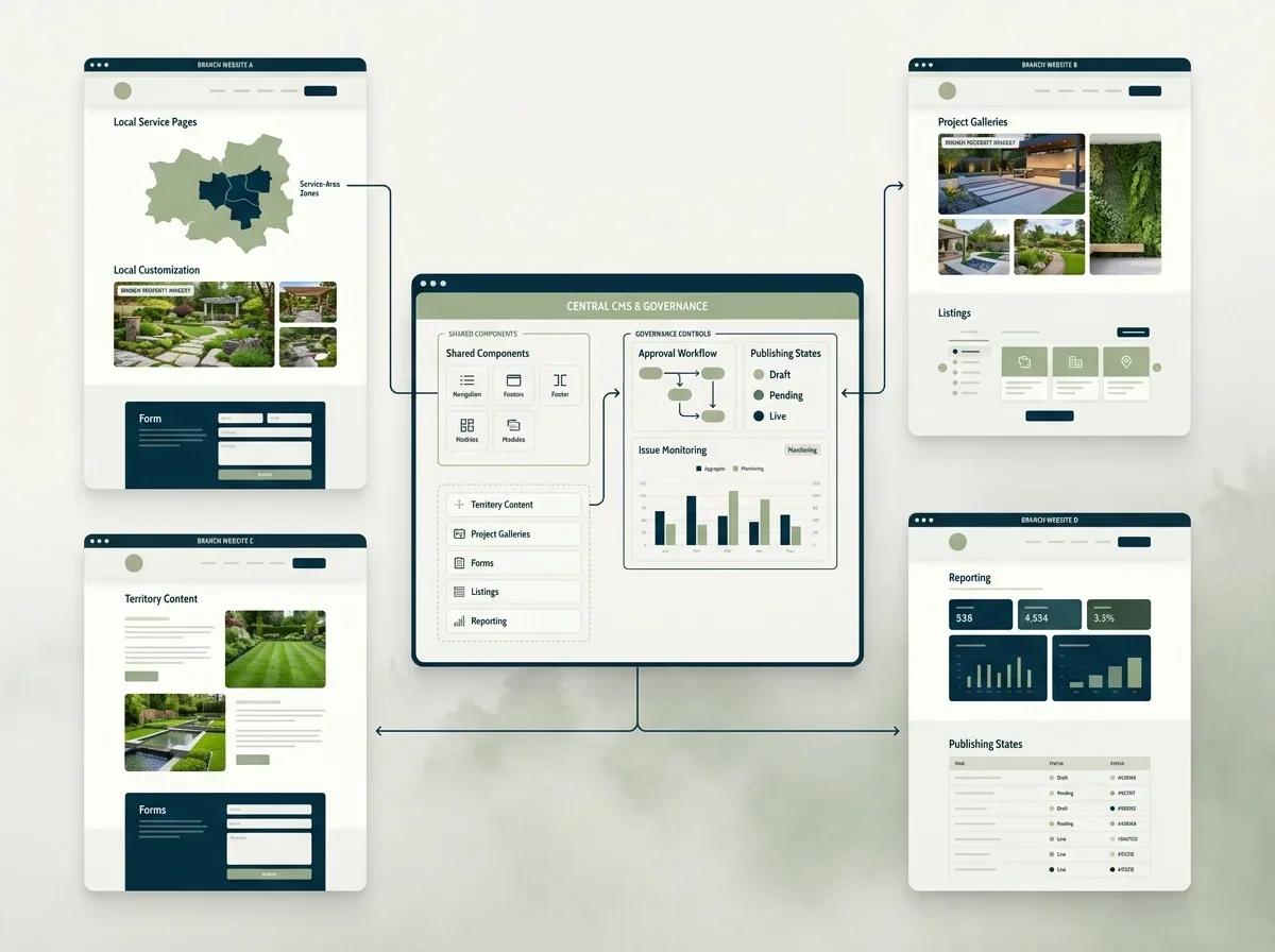 Illustration of web website redesign
