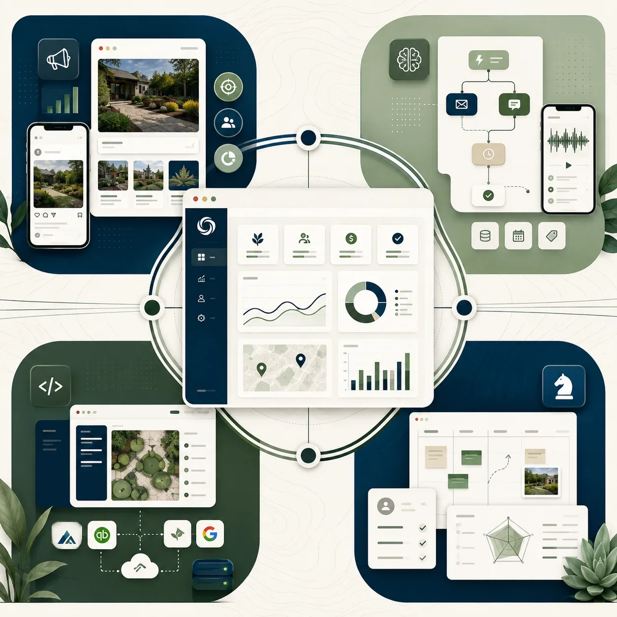 Dashboard view of performance analytics