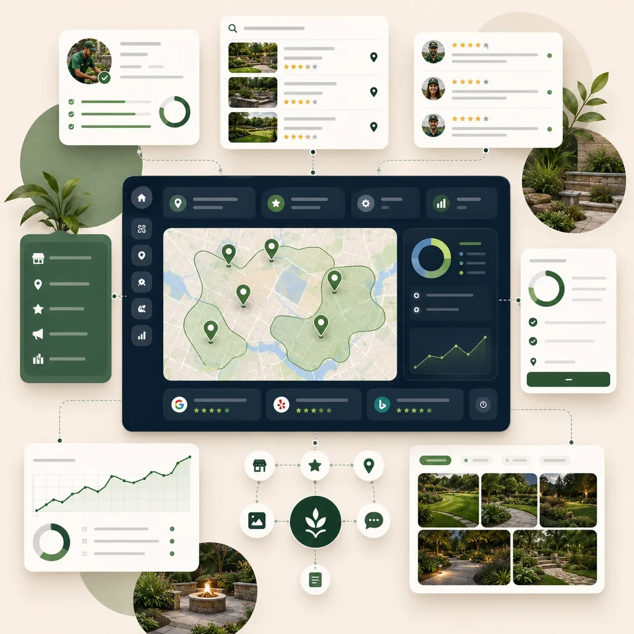 Dashboard view of paid search lead generation